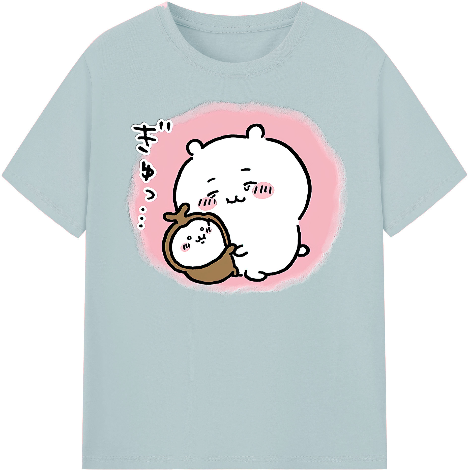 （画像用） ちいかわ ちいかわ Chii-kawa chiikawa 綿100％半袖Tシャツ（フロントプリント）